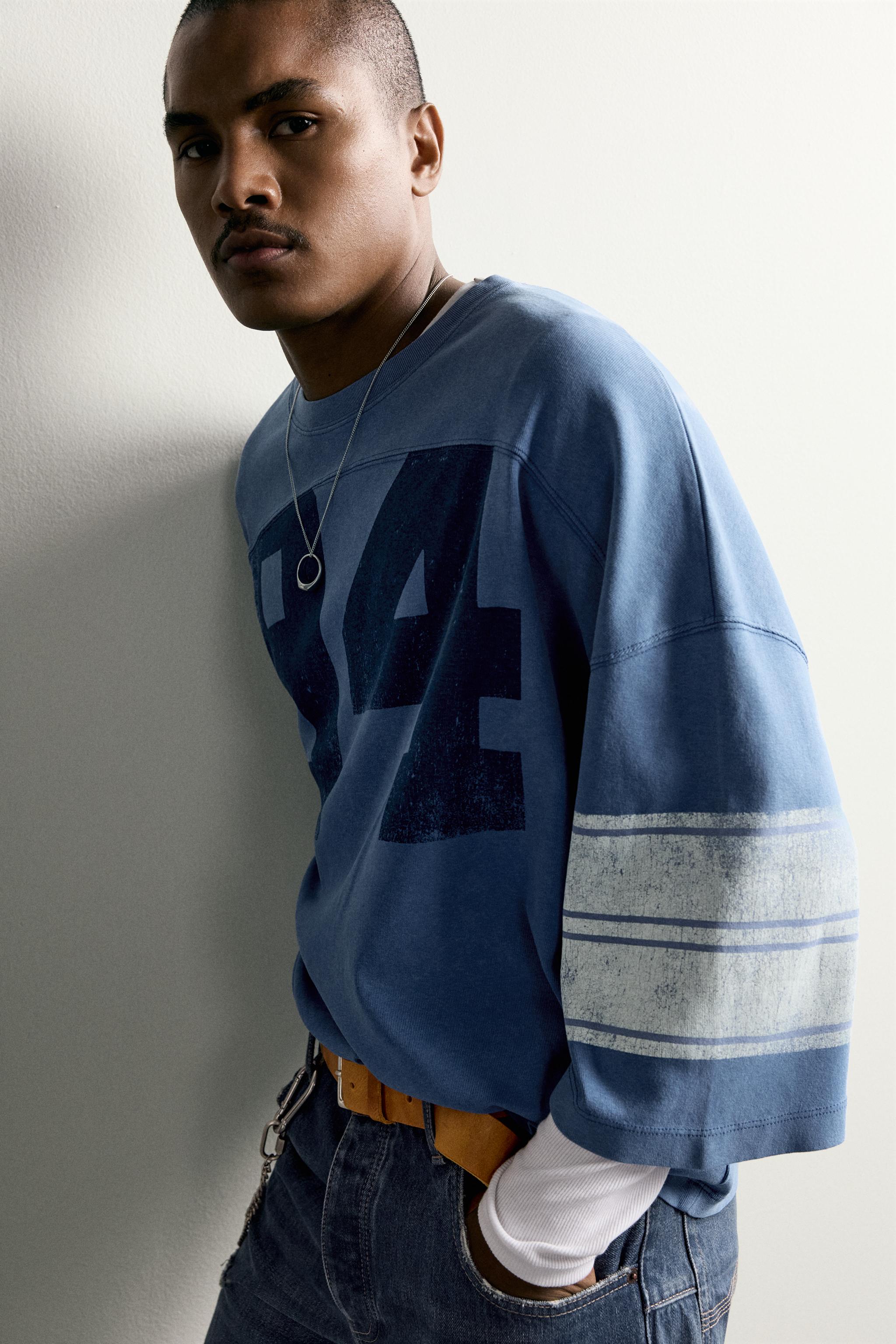 VINTAGE WASH EFFECT PATCH BOXY T-SHIRT